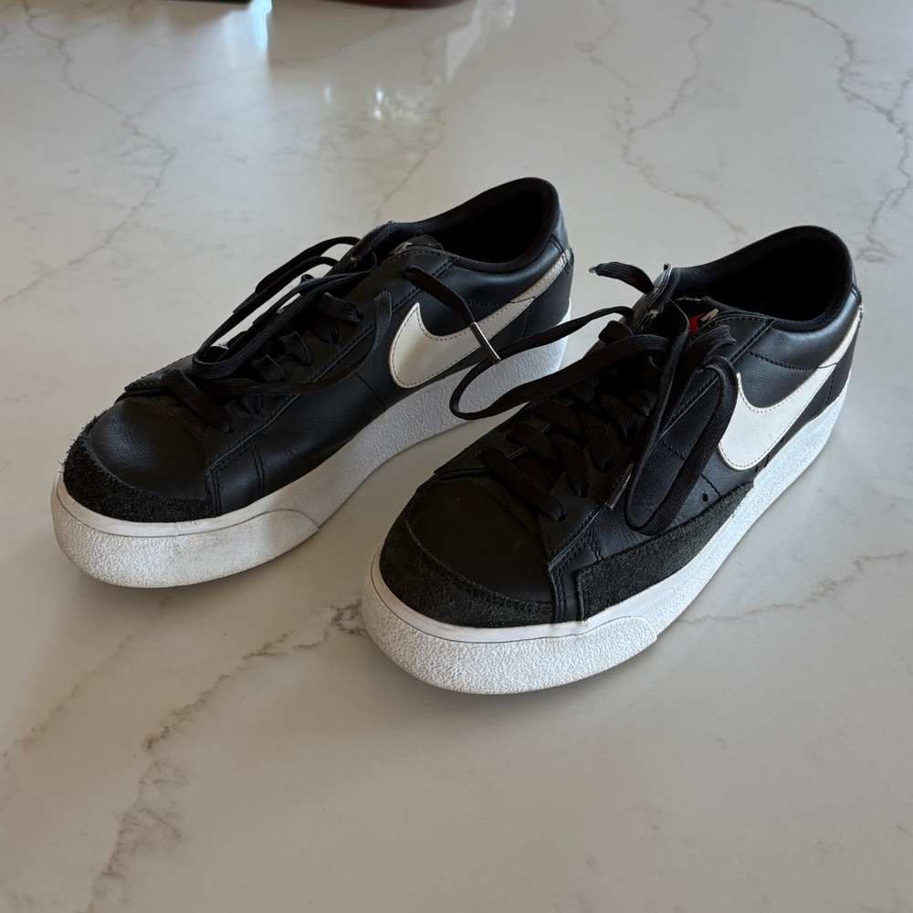 Nike Black and White Low-Top Sneakers